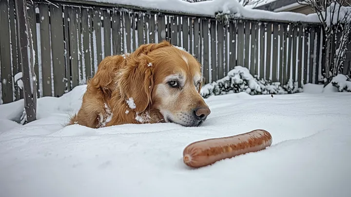 Homem encontra um cachorro à beira do congelamento - mas o que ele estava escondendo sob sua barriga é inacreditável!