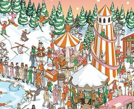 Can YOU spot Santa in this festive picture? We had to look a couple of times...