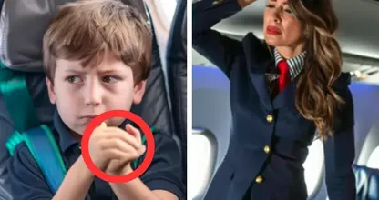 飛行中、奇妙なハンドサインをし続ける少年 - 理由に気づいたスチュワーデスが着陸を指示