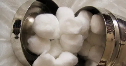 THIS is why you should put a cotton ball at the bottom of your trash can!