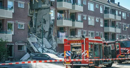 Schokkende beelden: enorme explosie in flat in Bilthoven