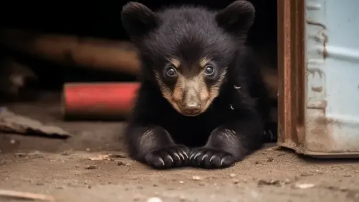 Urso acena para a família todas as manhãs - um dia, o pai faz uma descoberta chocante