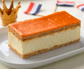 Zó eet je een (oranje) tompouce zonder te knoeien