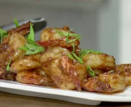 Rezept: knusprige Garnalen in Hoisinsoße. 10 Minuten und fertig!