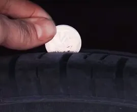 Here's how you can use a coin to check whether you need to replace your car tyres