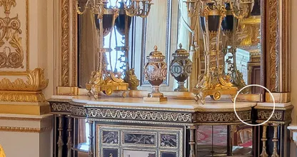 There is a hidden door in former Queen Elizabeth's room, this is where it leads to