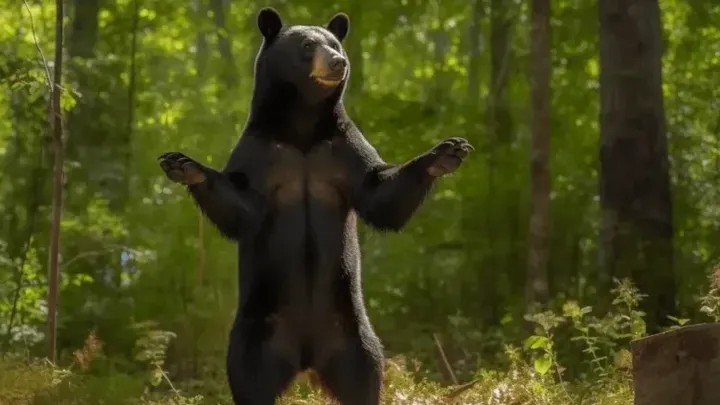 Urso acena para a família todas as manhãs - um dia, o pai faz uma descoberta chocante