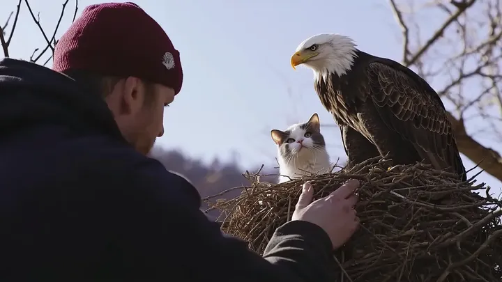 Un aigle enlève un chat dans la cour - Ce que les voisins découvrent va vous étonner !