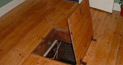 Their grandfather passed away, then they found a trap door in his living room