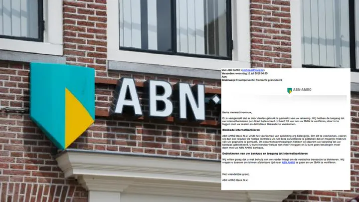 Gevaarlijke phisingmail van ABN AMRO in omloop; trap er niet in!