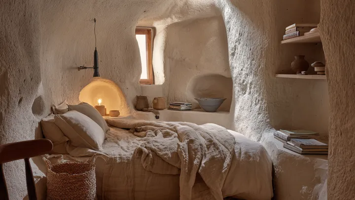 Un'anziana di 78 anni ha fatto costruire la casa dei suoi sogni all'interno di una caverna, ma l'interno non ha nulla di simile a quello che ci si aspetterebbe