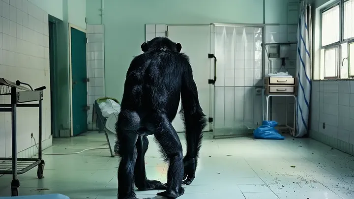 Chimpanzé invade hospital - enfermeira fica em lágrimas com o que ele carrega em seus braços