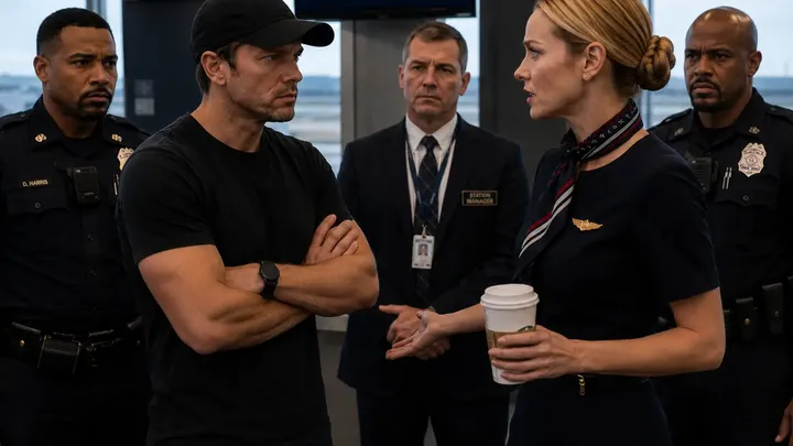 Stewardess gooit politieagent uit het vliegtuig, waarna hij wraak neemt