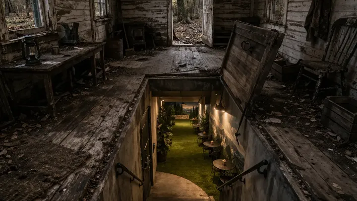 Sie dachten, es wäre nur eine heruntergekommene Hütte im Wald - dann fanden sie den ernsthaft unheimlichen schalldichten Keller