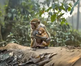 Monkey Drags Away Puppy – Owner Is Shocked To Uncover The Truth