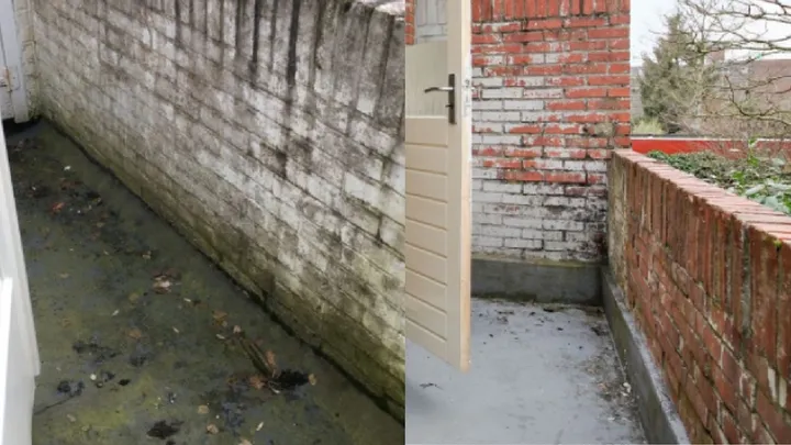 Got green stains on your balcony or garden tiles? Remove them with this all-natural solution!