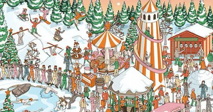 Kan JIJ de kerstman vinden op dit feestelijke zoekplaatje? Wij moesten wel héél erg goed kijken...