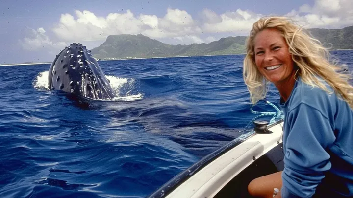 Una ballena gigante no deja en paz a un submarinista - Entonces se da cuenta del aterrador motivo