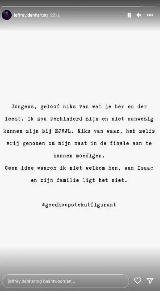 Jeffrey woedend