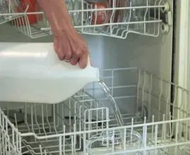 Make your foggy glassware shine again by pouring THIS in your dishwasher!
