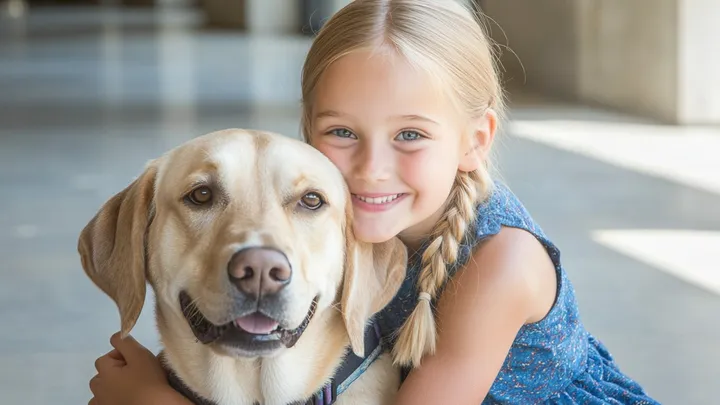 Menina (7) dá um sinal secreto para seu cachorro - o juiz interrompe o julgamento