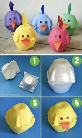 Estás botando los cartones y las cáscaras de huevo vacíos