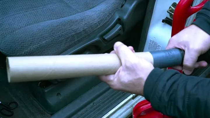 This is why a paper towel tube is the ideal vacuum attachment