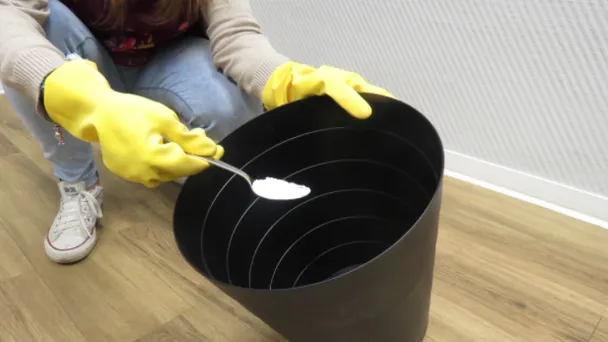 Das ist der Grund warum du immer etwas Baking Soda in den Mülleimer streuen solltest