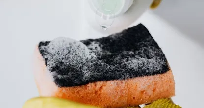 Here are a couple of ways you can clean a used scouring pad