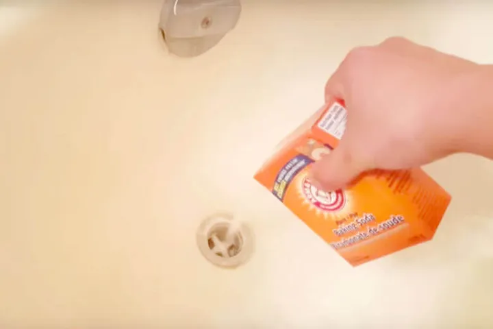 baking soda doucheputje