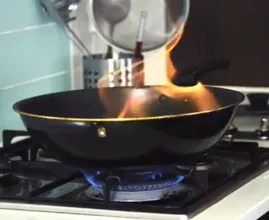 Grease fire?! Put it out with THIS handy product you already own!