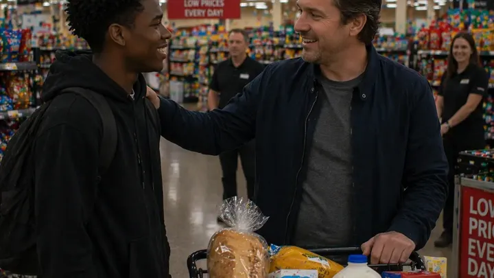 Teen Offers To Carry Groceries For Food, But Once He Heads Inside His World Starts Spiraling