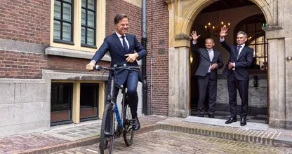 Rutte ontvangt bijzondere onderscheiding van koning Willem-Alexander