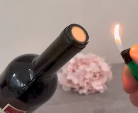 How to open a Wine Bottle with a Lighter (WITHOUT a Corkscrew)