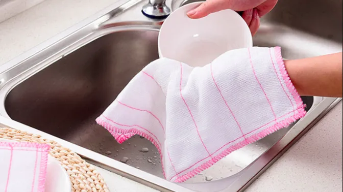 Neues Geschirrtuch oder Handtuch gekauft? So absorbieren sie direkt!