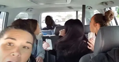 Family gets the shock of their life when they see that someone is hiding in the back of their car