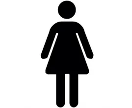 Did you think the girl on the bathroom door was wearing a dress? You were wrong!