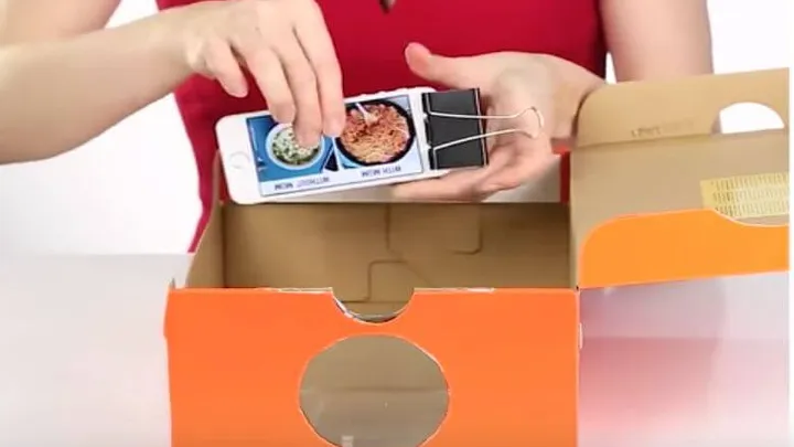 Geniaal! Ze stopt haar smartphone in een lege schoenendoos en kijk wat er gebeurt