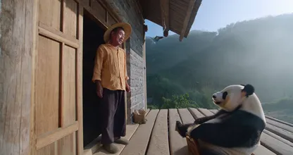 Panda Knocks on Farmer’s Door – He Follows It Into the Forest and Finds Something Unbelievable