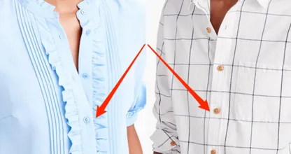 DIT is de reden dat de knoopjes op vrouwenblouses aan de andere kant zitten! Ongelofelijk!