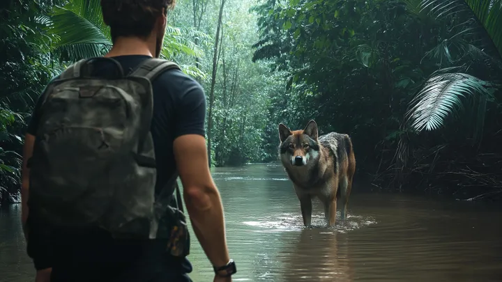 Wolf weigert sich, sich zu bewegen - Tierarzt entdeckt schockiert den wahren Grund