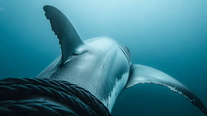 Un enorme squalo bianco si è avvicinato a un sub. Poi è successo l'impensabile