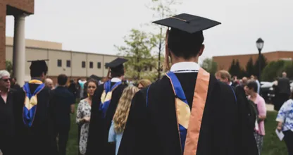 Remarkable: mother and son graduate college together