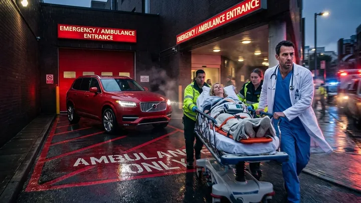 Ein Arzt hatte es satt, dass Autos die Einfahrt zur Rettungswache blockierten – also nahm er die Sache selbst in die Hand