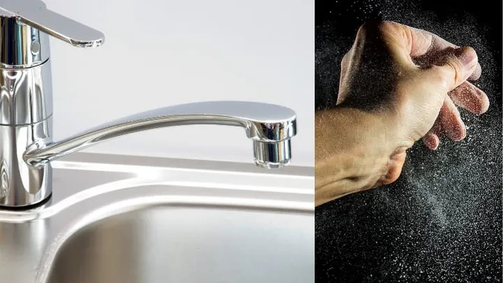 This is how you use flour to give your stainless steel sink back its shine