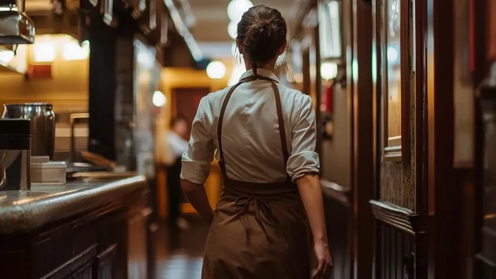 Senhora arrogante em um restaurante recebe seu carma em uma bandeja de prata