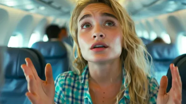 Junge Frau macht immer wieder Handzeichen im Flugzeug - als die Stewardess den Grund erkennt, alarmiert sie die Behörden