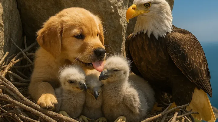 Eagle Snatches Puppy During Beach Walk — What Happens Next Leaves Onlookers Stunned