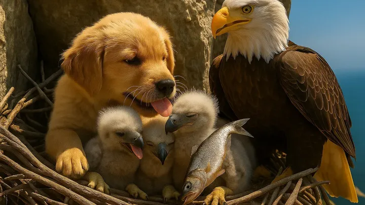 Eagle Snatches Puppy During Beach Walk — What Happens Next Leaves Onlookers Stunned