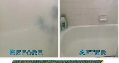 Möchtest du ein blitzeblankes Badezimmer? Vermenge dann Spülmittel mit DIESEM Wundermittel und deine Dusche wird strahlen!